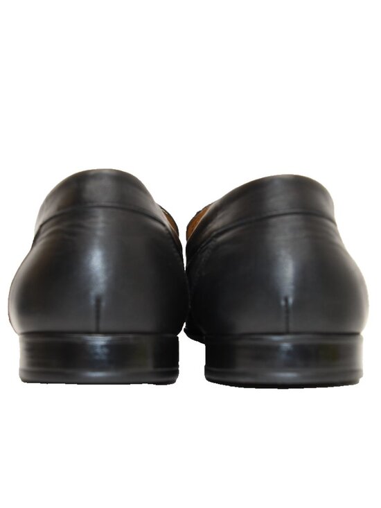 New! Magnanni Lino Black Leather Loafer Size 10 M 43 15061 DD150A main image 8